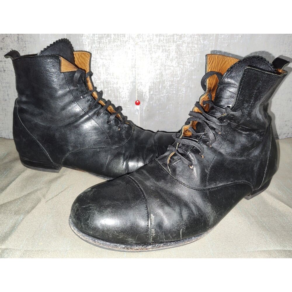 Fiorentini + Baker Black Leather Men's Boots Sz 42